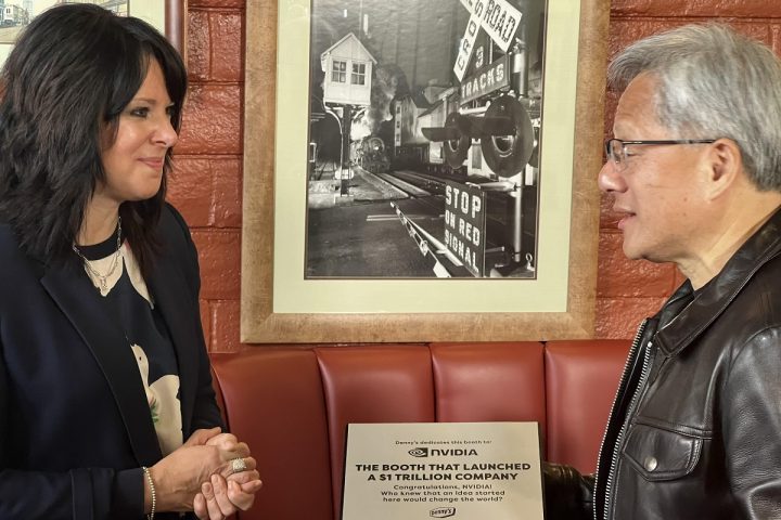 Jensen Huang Returns to Denny’s Where Trillion-Dollar Company Began
