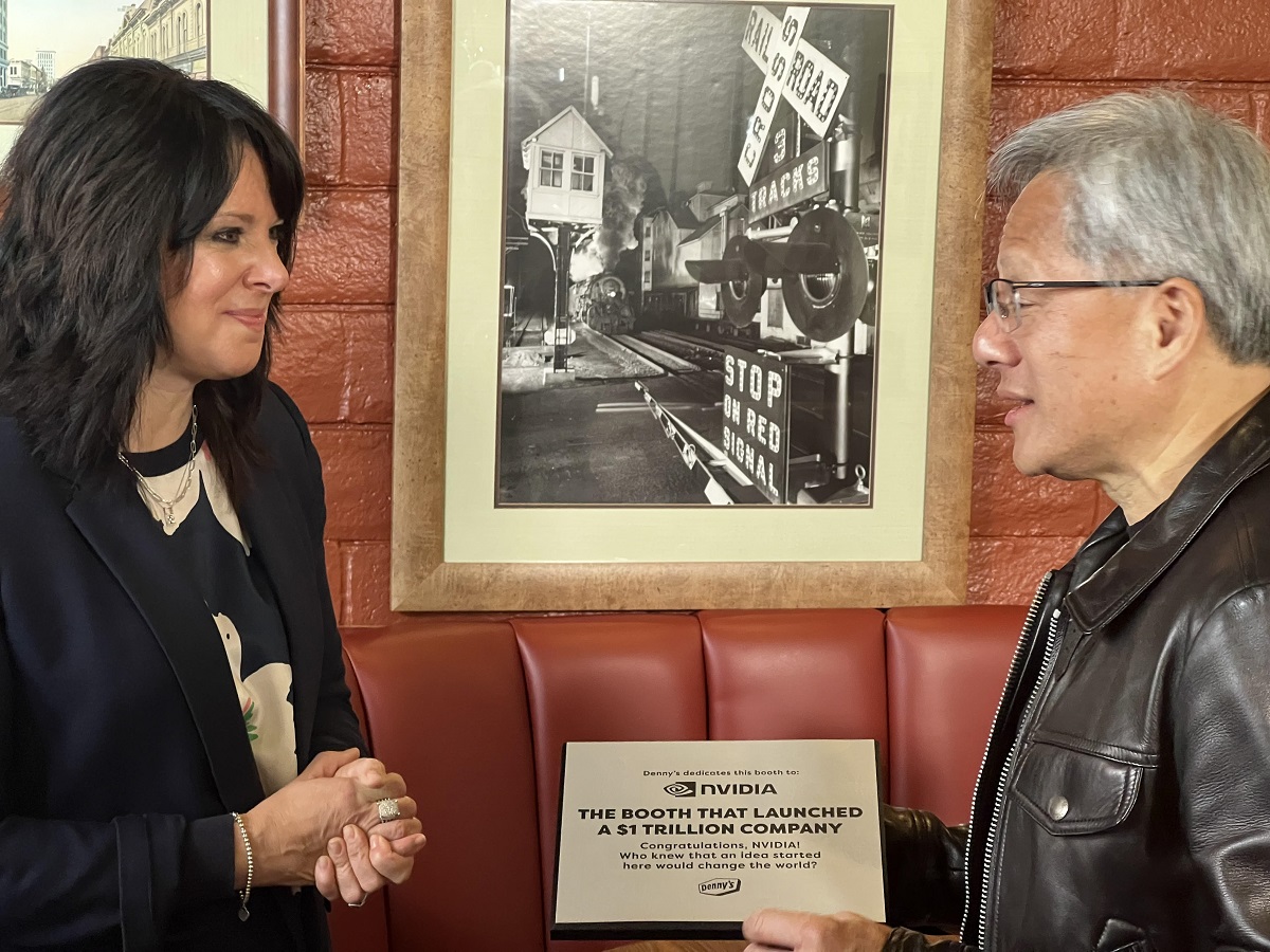 Jensen Huang Returns to Denny’s Where Trillion-Dollar Company Began